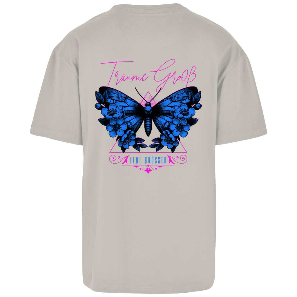Träume Groß , Lebe größer - Oversize T-Shirt (beidseitig bedruckt)