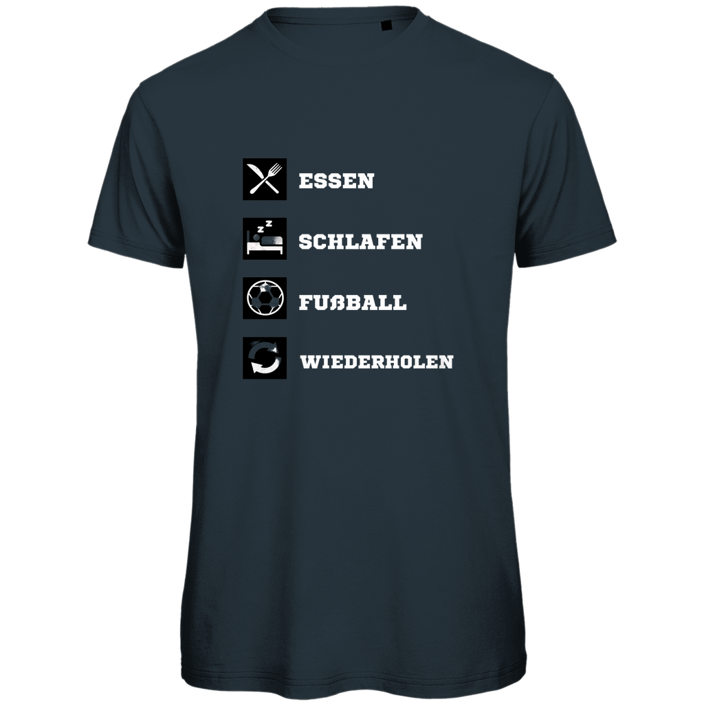 Essen-Schlafen-Fußball - Premium T-Shirt