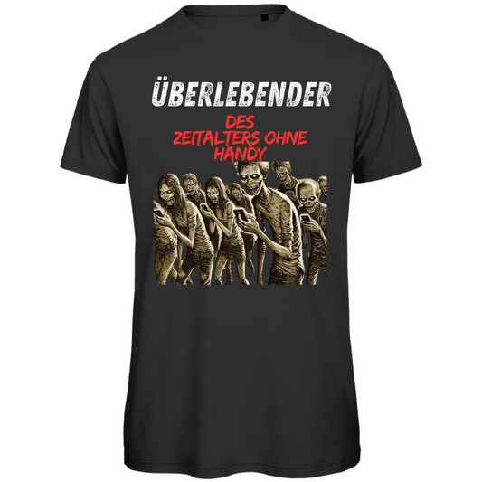 Überlebender des Zeitalters ohne Handy - Unisex Premium Shirt