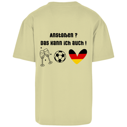 Anstoßen? Kann ich auch  -Oversize T-Shirt (beideseitig bedruckt mit unterschiedlichen Motiven)