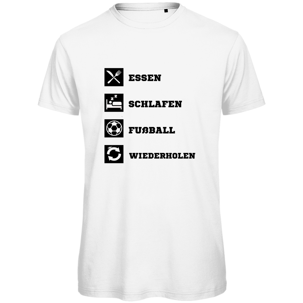 Essen-Schlafen-Fußball - Premium T-Shirt