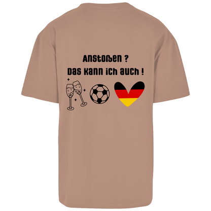 Anstoßen? Kann ich auch  -Oversize T-Shirt (beideseitig bedruckt mit unterschiedlichen Motiven)