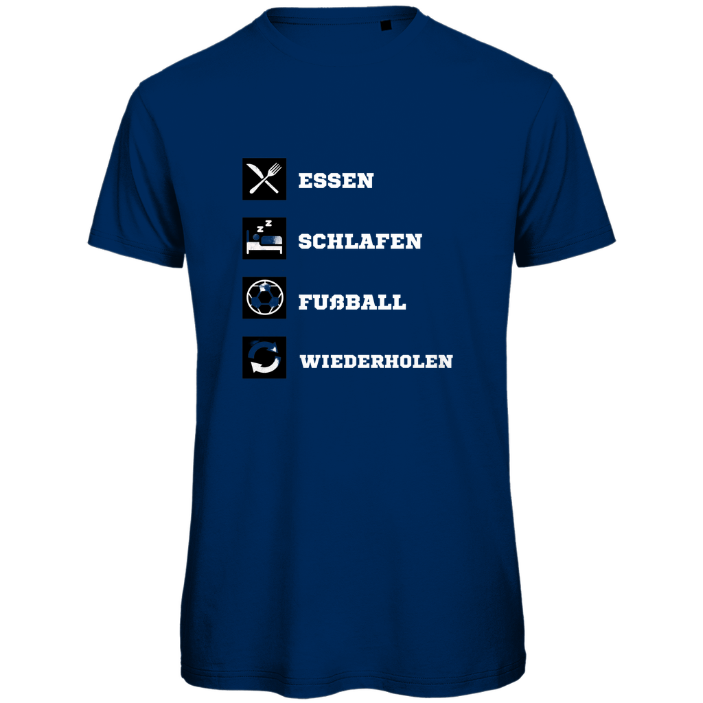 Essen-Schlafen-Fußball - Premium T-Shirt