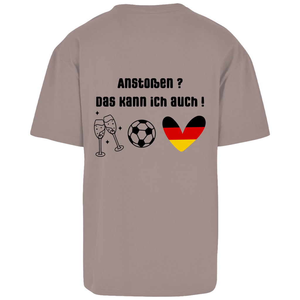 Anstoßen? Kann ich auch  -Oversize T-Shirt (beideseitig bedruckt mit unterschiedlichen Motiven)