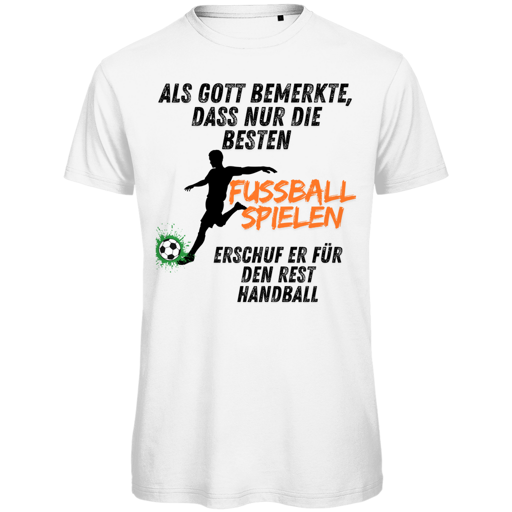 Gott-Fussball für die Besten - Unisex Premium Bio Shirt