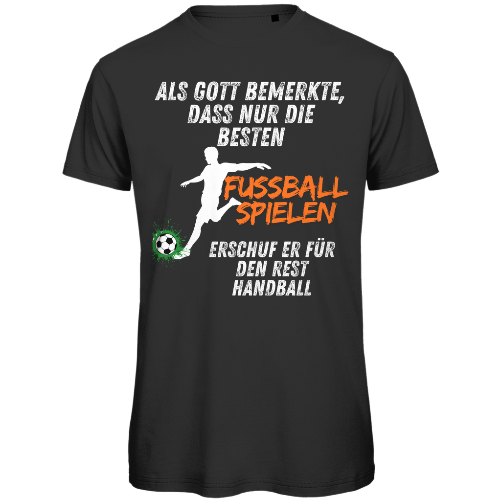 Gott-Fussball für die Besten - Unisex Premium Bio Shirt
